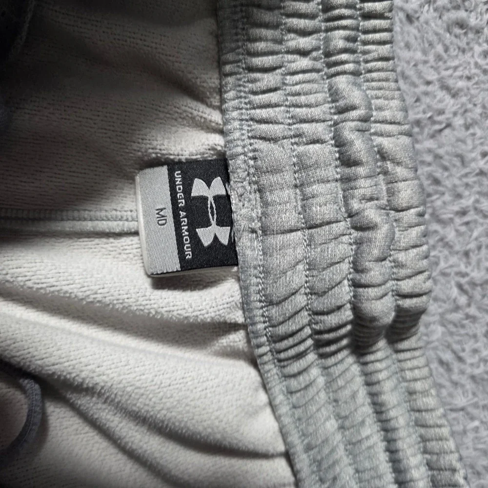 Under Armour Mens Medium Sweatpants Gray Relaxed Fit Straight Leg Joggers Active